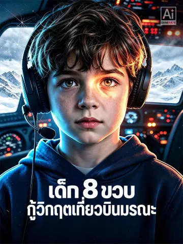 เด็ก 8 ขวบกู้วิกฤตเที่ยวบินมรณะ